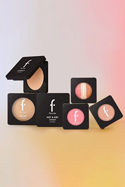 Flormar Yoğun Pigmentli Fırınlanmış Mat Pudra - Baked Powder - 034 Honey Beige - 8682536053617