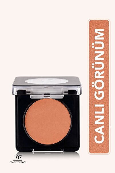 Flormar Mat Bitişli Kompakt Allık (PEMBE-KAHVE) - Blush-on - 107 Peachy Brown - 8682536051774