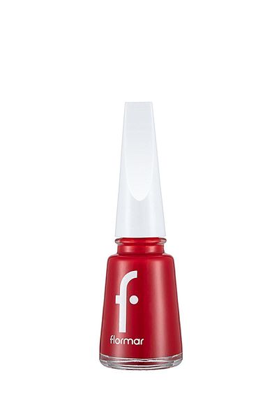 Flormar High Pigmented Shiny Finish Nail Polish - Nail Enamel - 321 Red Flag New - 8682536035903