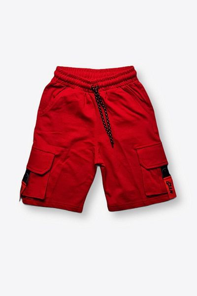 Cloise Boy's Red Cargo Shorts