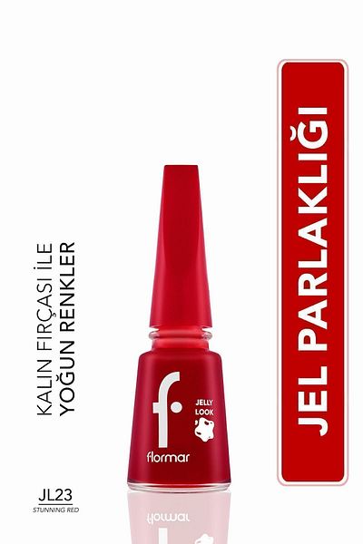 Flormar Flormar Jelly Look Nail Enamel JL23 Stunning Red