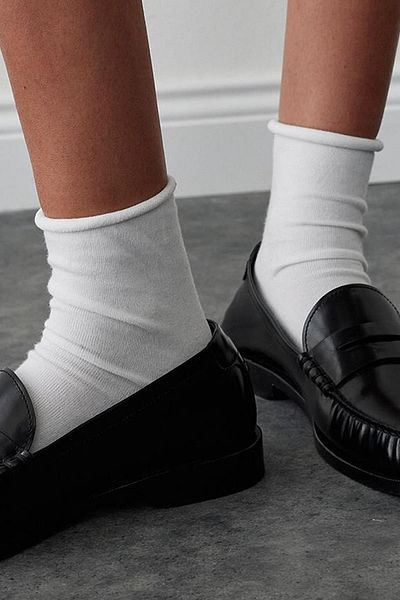 Suud Collection Weiße Bambus-Steckdosensocken