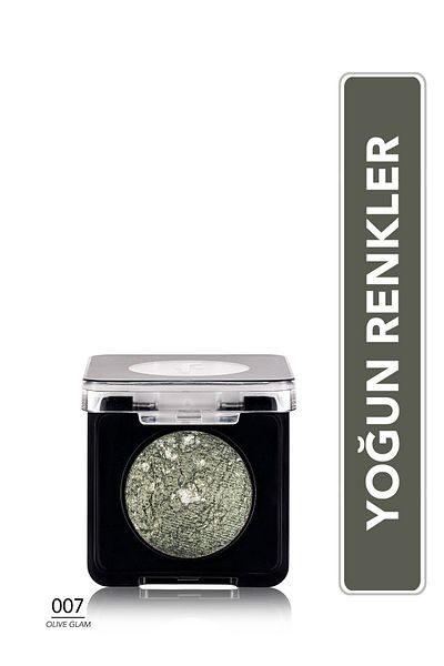 Flormar Yoğun Işıltılı Göz Farı (ZEYTİN YEŞİLİ) - Baked Eyeshadow - 007 Olive Glam - 8682536052467