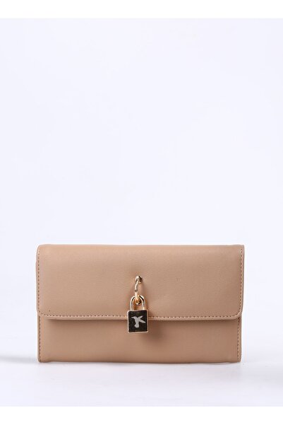 Fabrika Deve Tüyü Kadın Cüzdan LOCK-RAVIN