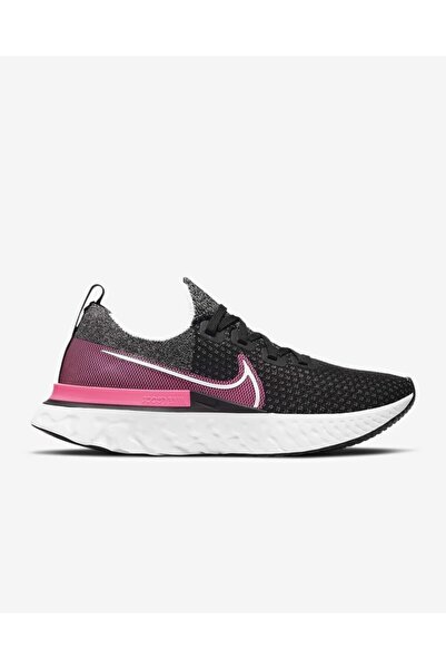 Nike Kadın Siyah React Infinity Run Flyknit Spor Ayakkabı  Cd4372-009