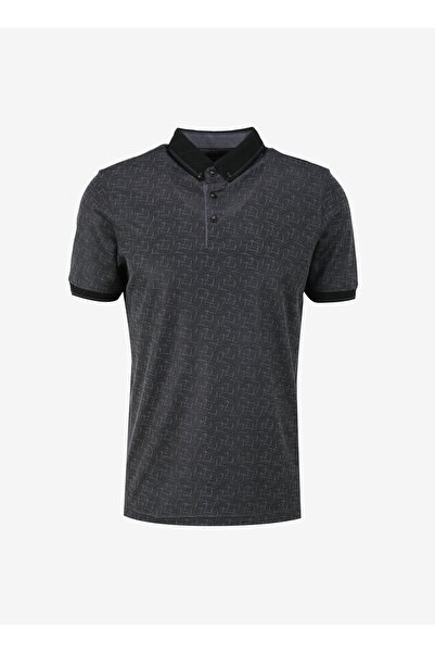 People By Fabrika Siyah Erkek Basic Jakarlı Polo T-Shirt SPBF4SM-TST5083