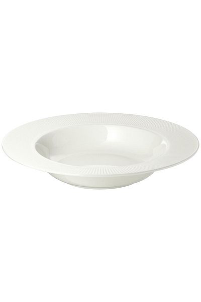 IKEA Ofantlıgt 24 Cm Deep Plate White Feldspar Porcelain Deep Deep Plate Dinner Plate