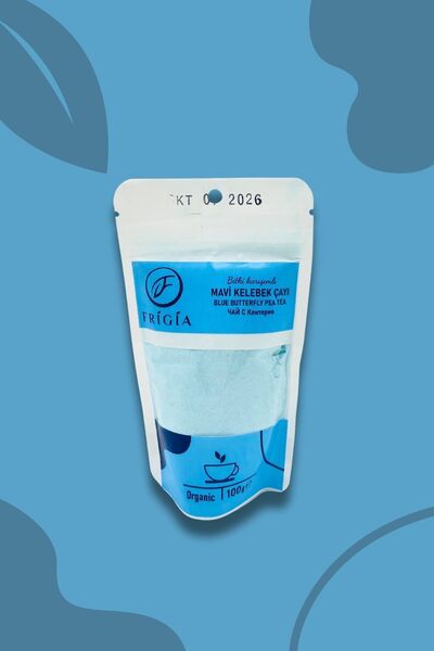 Frigia Mavi kelebek çiçeği, mor reyhan, hibisküs, papatya - 100 Gram