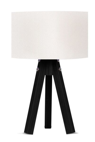 571 Store White Mdf Lampshade 3 Legs Black Hat