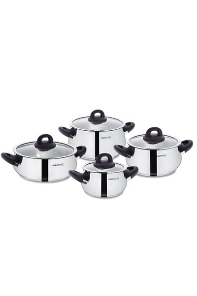 KORKMAZ Bella Nora 8 Parça Tencere Seti