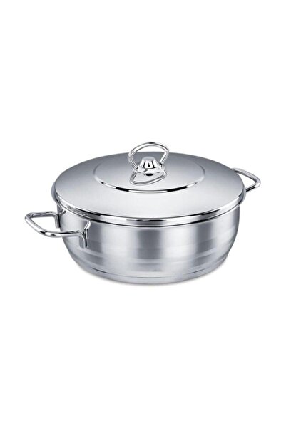 KORKMAZ Kor A1943 Mega Short Steel Casserole 32 Cm