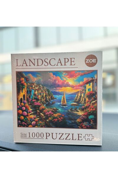 HatuShoping Landscape 1000 Parça Puzzle-Akdeniz Evi