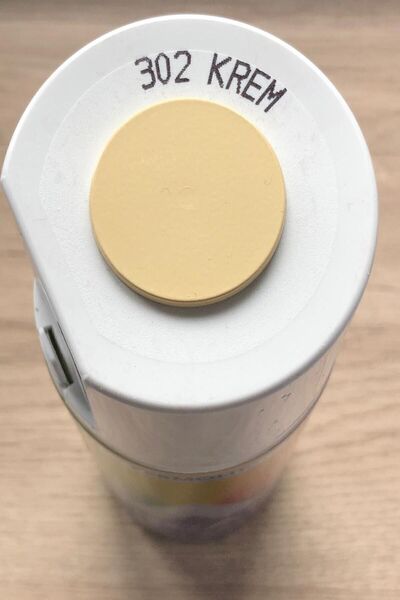 Akçalı Krem 302 Kremrengi Alüminyum-ahşap-plastik-demir-metal-sprey Boyama 400 ml