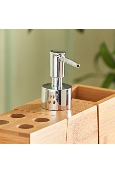 Home Box Natura Bamboo 4-Piece Bathroom Accessories Set