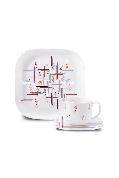 KORKMAZ Kappa Collection A8691 - 28 Piece Breakfast Set