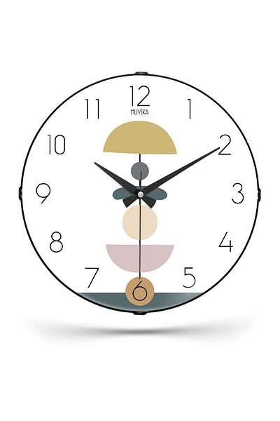 Muyika Design Muyika Cingu Bombe Real Glass Silent Mechanism 36cm Wall Clock Pds-36