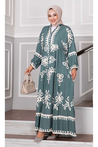 ELEGANTSTİL PREMIUM ETHNIC PATTERN ΦΟΡΕΜΑ ΔΙΣΚΩΤΙΚΗΣ ΒΙΣΚΟΜΗΣ