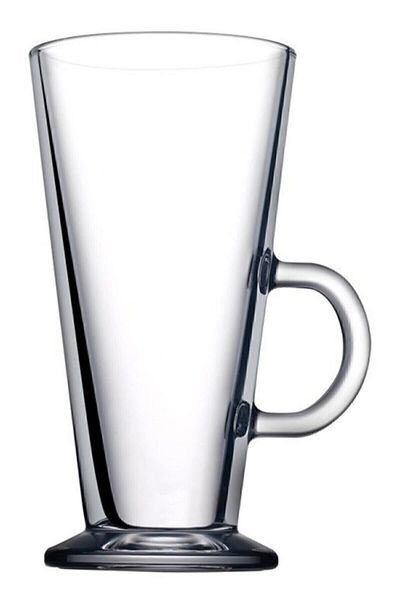 Paşabahçe Set of 6 Latte Glasses with Handle Narumi-55861 Volume: 263 Cc Height: 148 mm