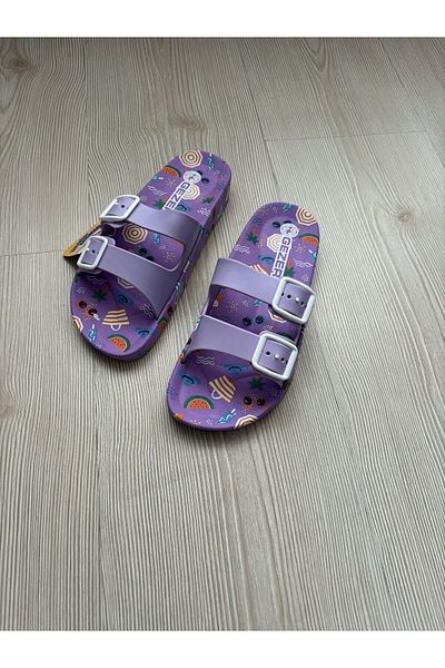 Home Beach, Pool and Street Slippers with Anatomical Sole - Adjustable Buckle
