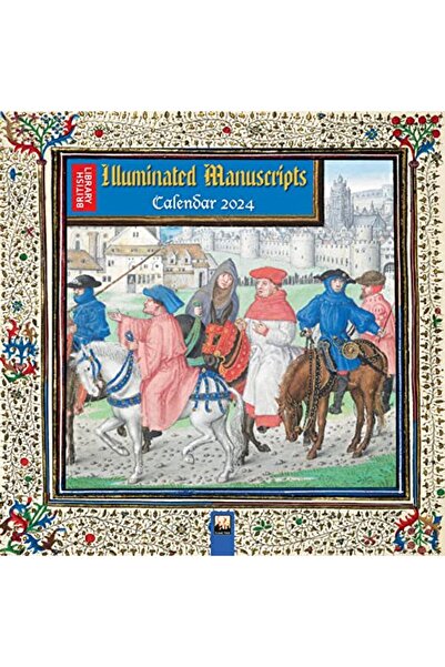 Hachette تقويم حائطي للمخطوطات المضيئة للمكتبة البريطانية 2024 تقويم فني