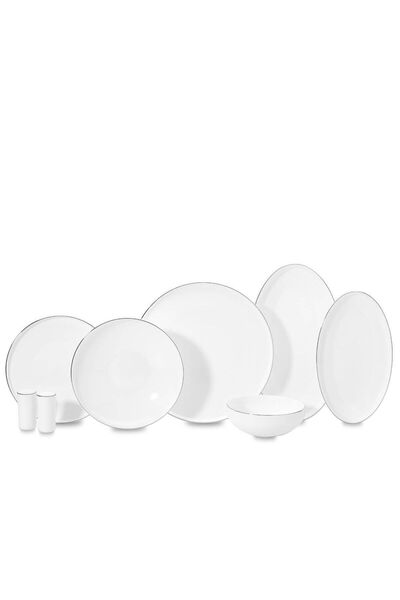 KORKMAZ Diana Collection 60 Parça Platin Yemek Takımı