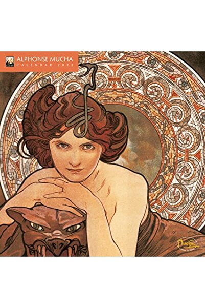 Hachette تقويم حائط صغير من ألفونس موشا 2022 تقويم فني