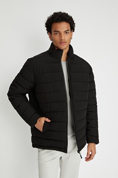 DeFacto Water Repellent down Coat Stand Collar Zippered Pocket A4230Ax23Wn