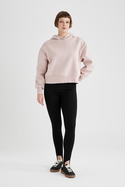 DeFacto Thick Basic Sweatshirt - Boxy Fit, Hooded B8570Ax23Wn