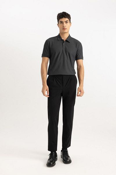 DeFacto Modernes, schlichtes, kurzärmliges Basic-Poloshirt B6374ax24sp