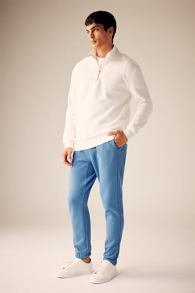 DeFacto Bequemes Sweatshirt mit Reißverschluss und Stehkragen, bequem, normale Passform, X7405az23au