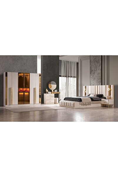 Luxehome Alyans Şömineli Yatak Odası Takımı