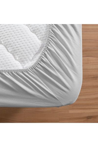 Altın Yaprak Single Elastic 100% Cotton Combed Sheet + 1 Pillow Case (50x70 cm)