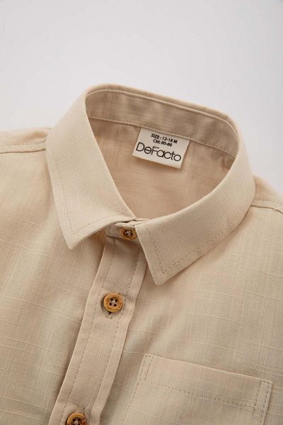 DeFacto Baby Boy Long Sleeve Poplin Shirt - B8069A524Sp