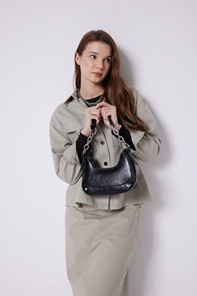 DeFacto حقيبة كتف نسائية من الجلد الصناعي B9326axns