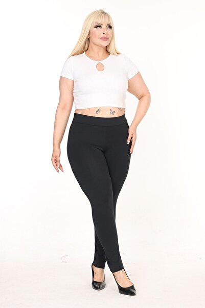 modayız Εύκαμπτο καλσόν σκούμπας Plus Size - 8A-2583