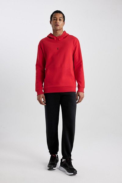 DeFacto Skuba-Sweatshirt mit Kapuze, Standard-Passform – mit Taschen, Tauchstoff C2310ax24sp
