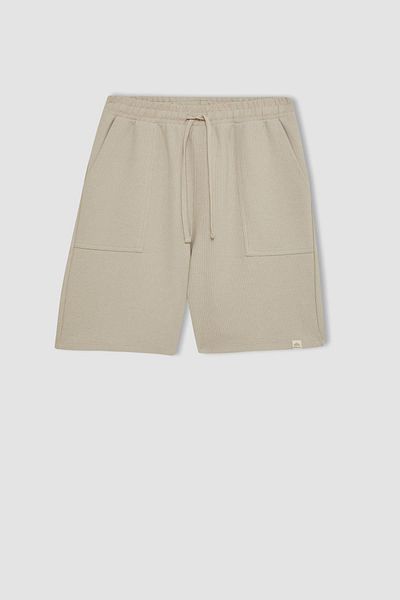 DeFacto Slim Fit Slim Fit Stretchy Waist Basic Straight Shorts B1382ax24sm
