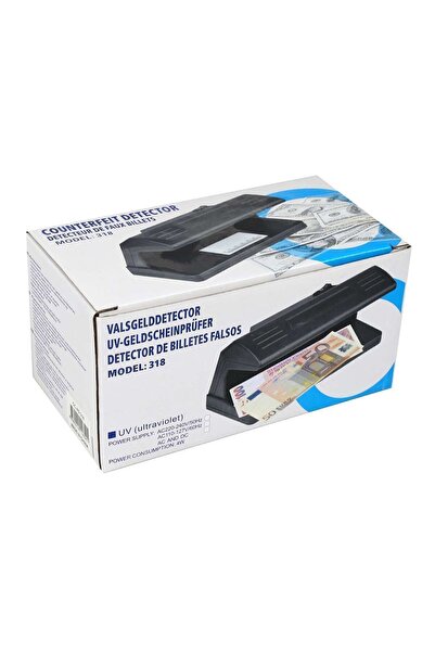 Kısmet Sahte Para Tespit Cihazı Makinesi Kontrol Dedektörü Aleti Mor Işıklı U...