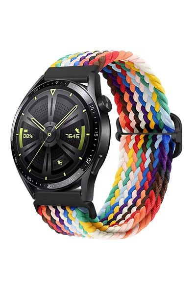 Quse ساعة Xiaomi Redmi Watch 3 Active متوافقة مع حزام شبكي بإبزيم قابل للتعديل بألوان قوس قزح