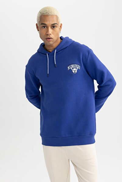 DeFacto NBA Milwaukee Bucks Толстовка з капюшоном і принтом на спині - A7275ax23au