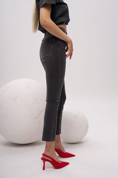 OlaFre Скінні джинси з високою талією, еластичні, не линяють, вузькі штани