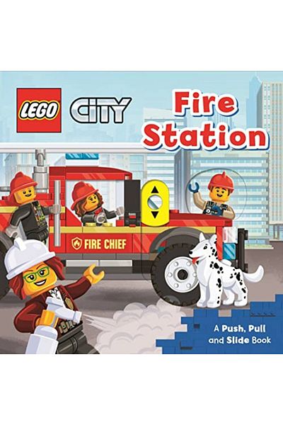 Macmillan Distribution Lego Fire Station A Push Pull And Slide