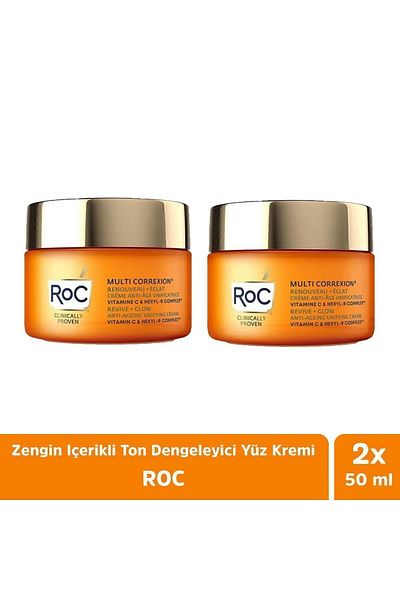 Roc Tone Balancing Rich Content Face Cream - 50 ml x2