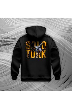 Crea Eymer Wear Soloturk Illustratif Bask l Oversize Hoodie Sweatshirt Siyah Fiyat Yorumlar Trendyol