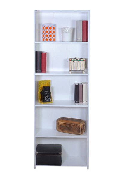 Ofisbazaar 5 Raflı Kitaplık / Beyaz