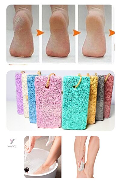 Yayke Topuk Taşı (ponza Taşı) Kot Taşlama Batık Kıl Giderici Leke Yok Etme Topuk Törpüsü (1 Adet)