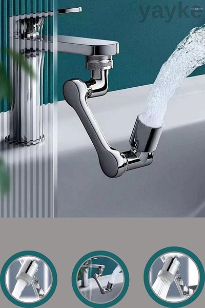 Yayke 1080 Degree Robotic Arm Faucet Head - Tap Extension Apparatus Tip
