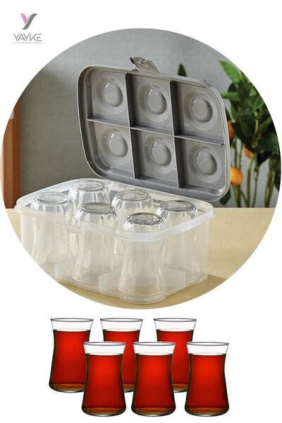 Yayke Tea Cup Carrying and Storage Box, Tea Cup Organizing Organizer