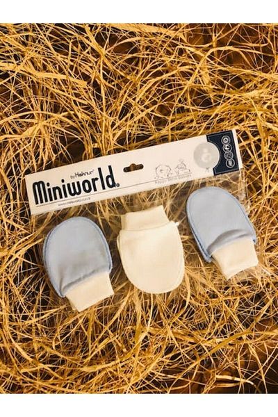 Miniworld Newborn Baby Gloves 3-pack