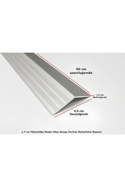 PashaDekor Aluminum Door Sill Wide Level Difference Profile 90 cm